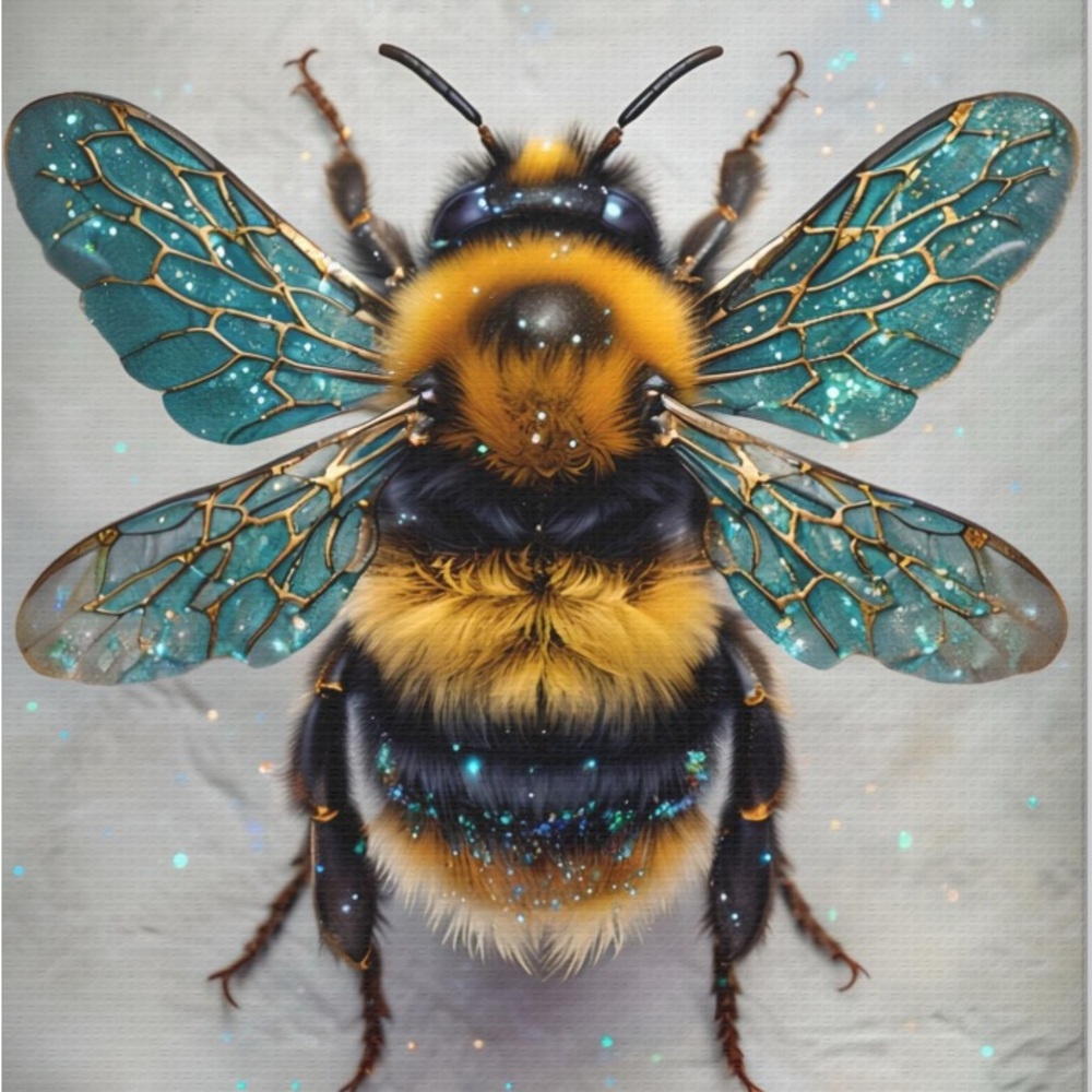 Vibrant Bee Art Print 11x14